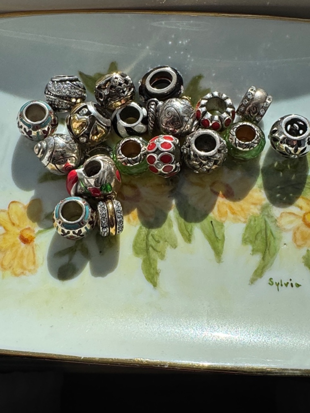 Brighton Mixed Gold Silver Style Charm Beads - Bundle Lot of All